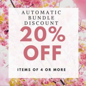 Bundle 4 or more items for an awesome discount!!